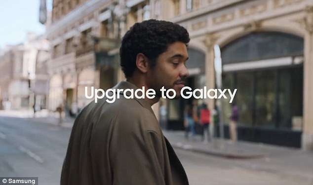 Man and woman in the samsung commercial