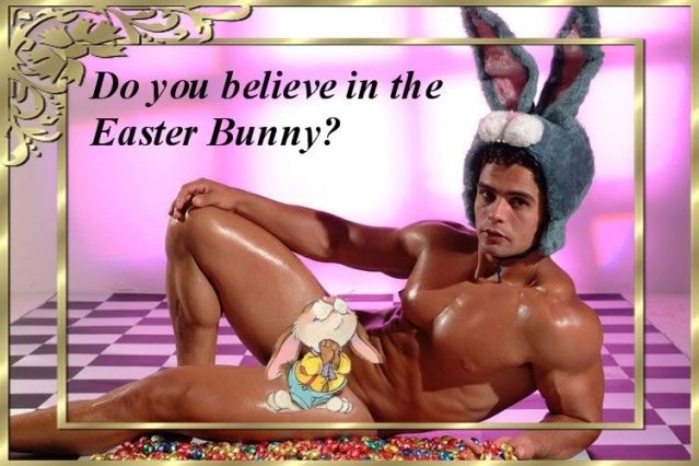 Sexy men easter bunny