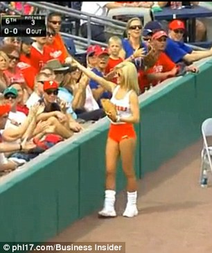 Naked girls at baseball game