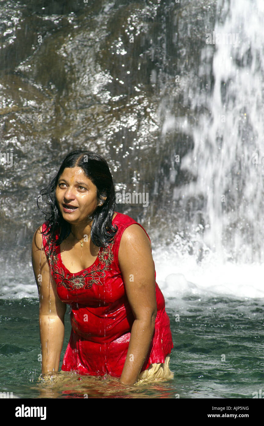 girls bathing Indian