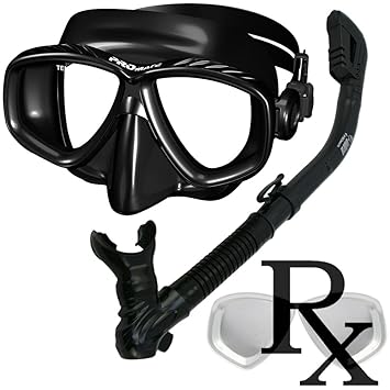 Prescription snorkel mask sets
