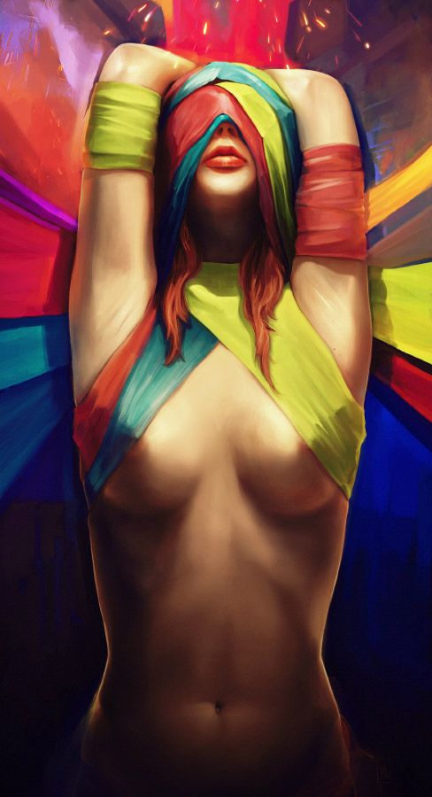 girl Psychedelic sexy