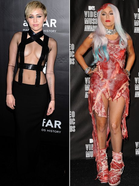 Gaga lady miley cyrus nude