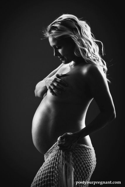 Nude pregnant black woman white