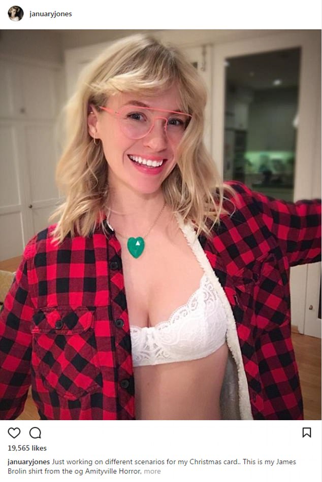 Open flannel shirt cleavage