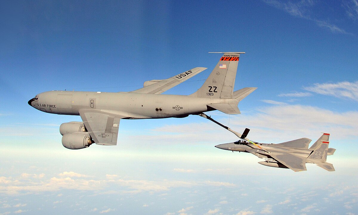 Air force refueling aircraft