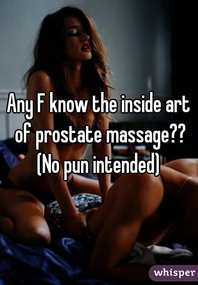Girl prostate massage