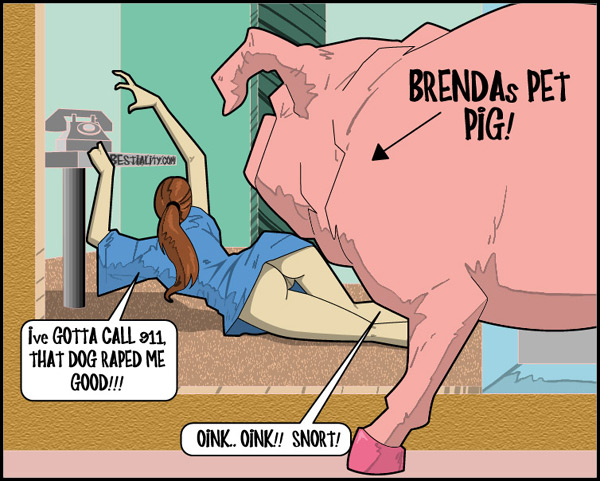 Beastiality cartoon porn comics