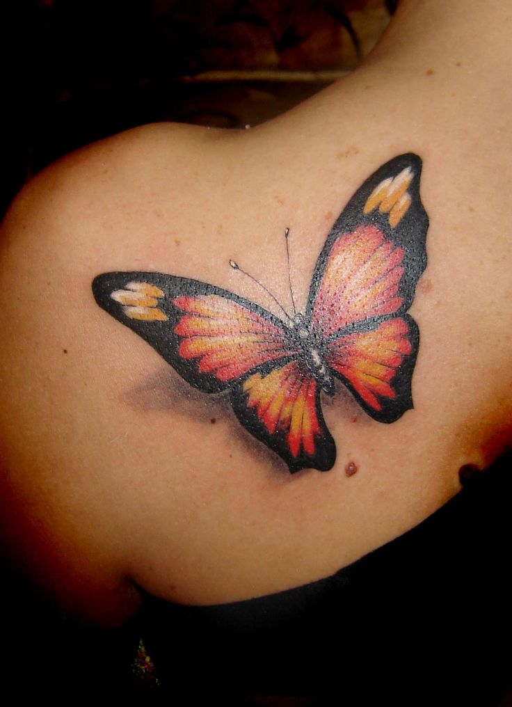 Amature naked girl with butterfly tattoo