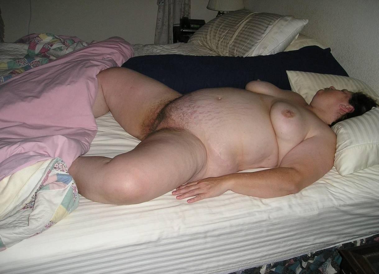 Nude wife sleeping naked