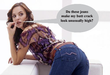 Hot girls ass crack