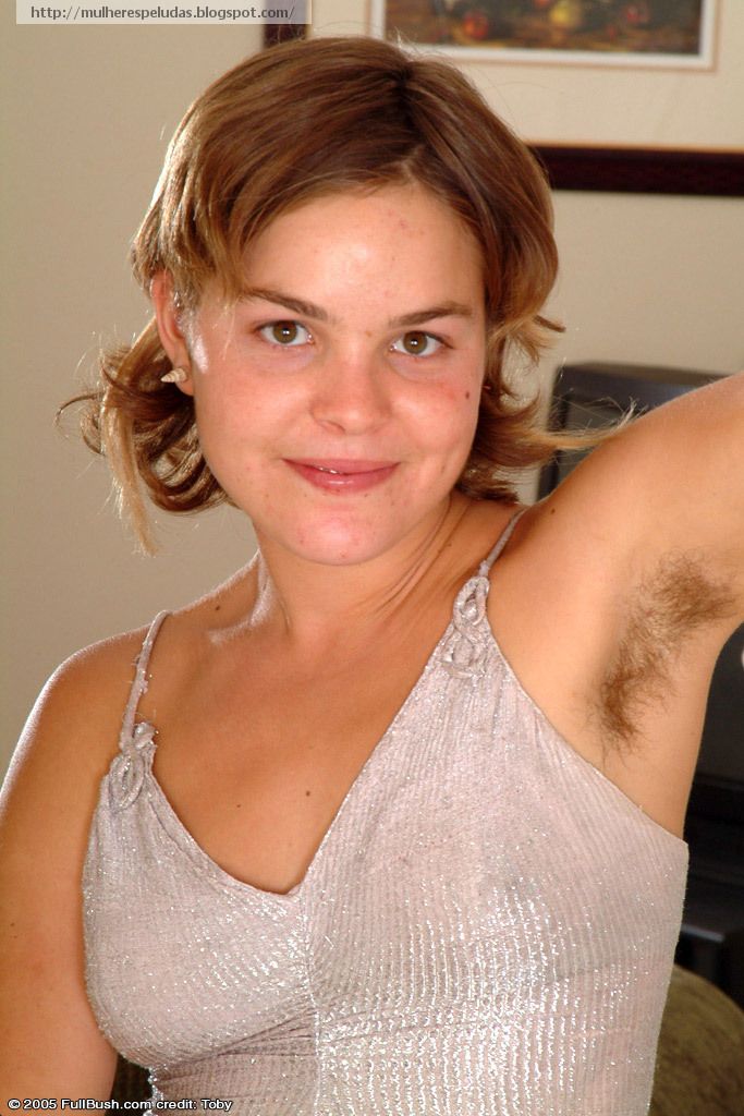 Nude women with hairy armpits