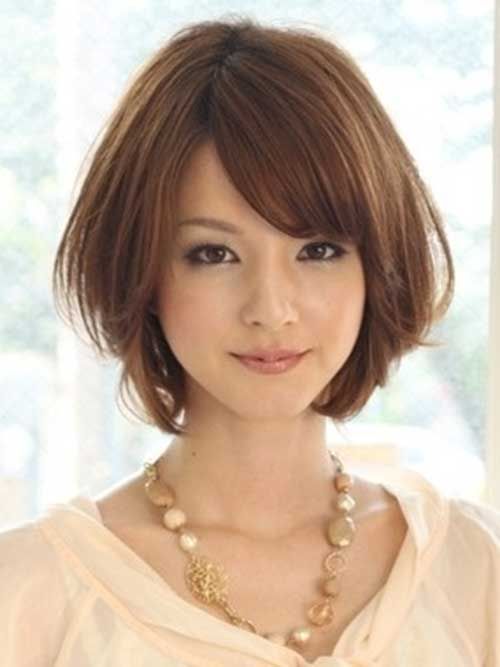 Sexy brunette short hair asian