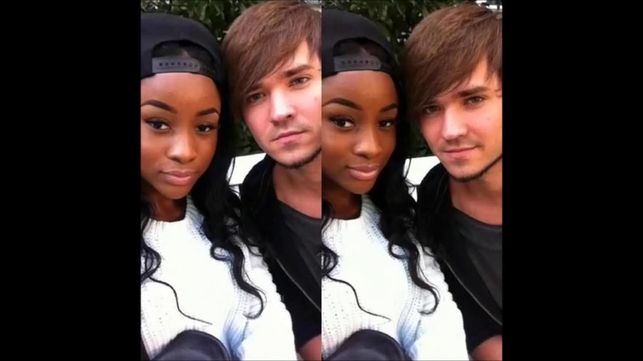 Black couple white girl and boy