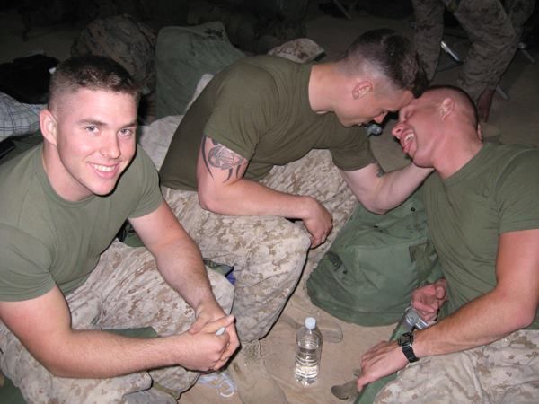 Real gay military men army