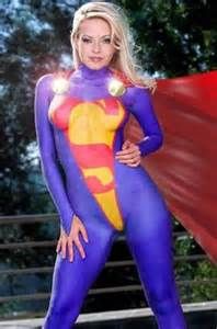 Kaley cuoco body paint supergirl