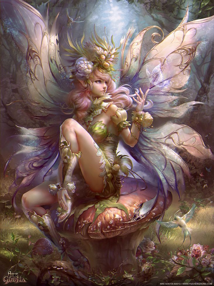 Fantasy nude fairy art
