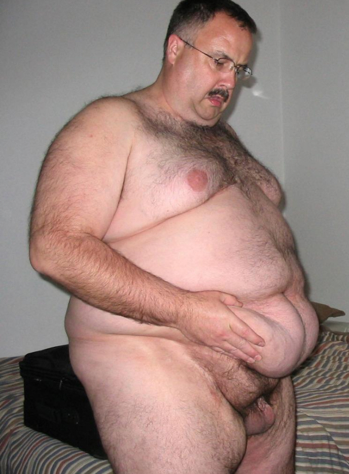 Big fat naked man