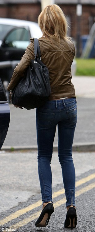 tight jeans bent ass Candid over