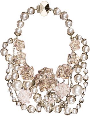 Camille crimson pearl necklace