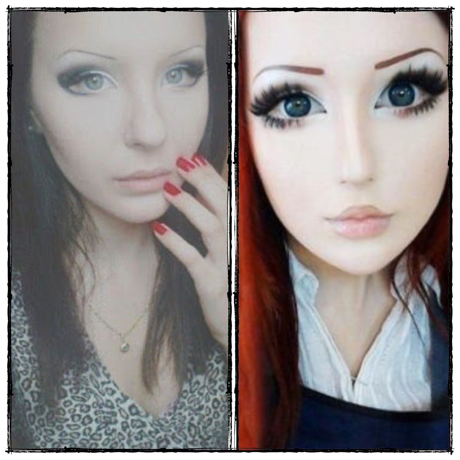Real life barbie girl before and after