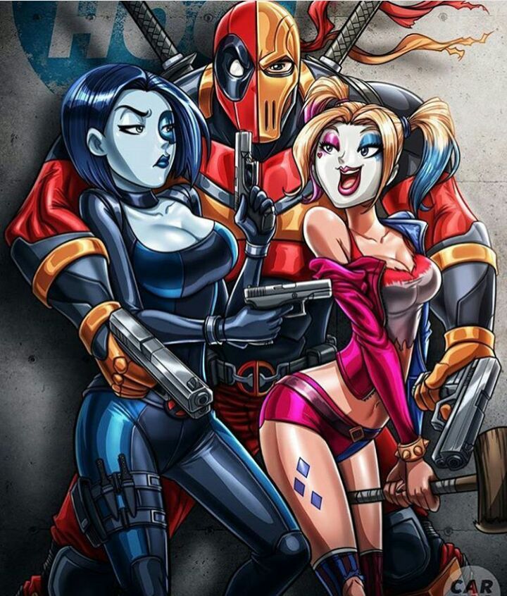 Deadpool with girls