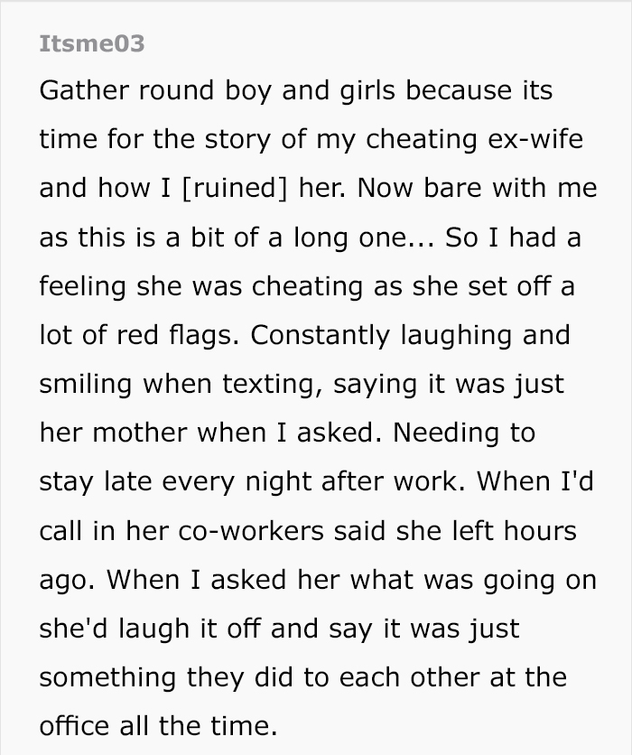 Revenge cheating wife stories